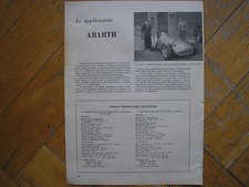 ABARTH CISITALIA MONZA SPIDER CARATTERISTICHE TECNICHE NUVOLARI