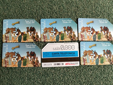 Scheda telefonica Presepe di Biscotti usata lotto 6 pezzi