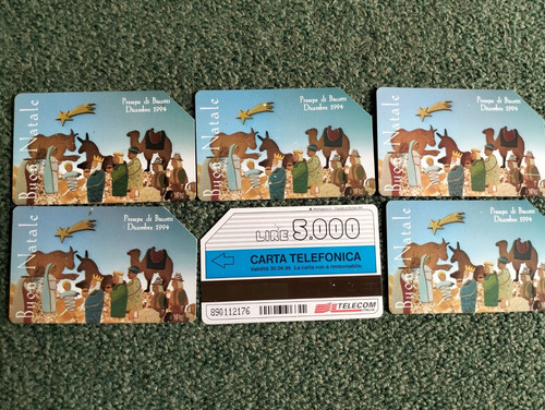 Scheda telefonica presepe - telefonica,