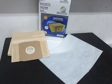 SACCHETTO PER ASPIRAPOLVERE DAEWOO MONDIAL CASA ( 5PEZZI PIU' FILTRO MOTORE)