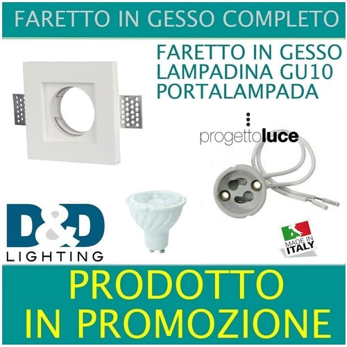 Porta faretto gesso - in,