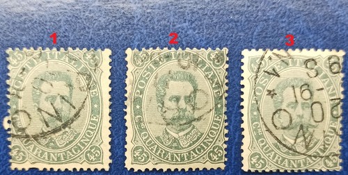 45c regno 1889 effigie di - 45c.,