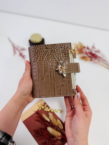 Brown handmade leather cover