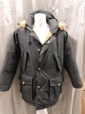 piumino d'oca canadian classic taglia L , cerniera rotta , segni dell uso