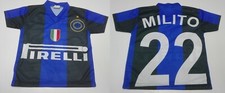 MONDO REPLICA INTER F.C. MAGLIA 2009 2010 1^ HOME TG. 2 ANNI 22 MILITO