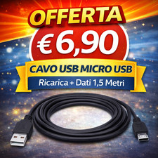 Cavo USB 2.0 Micro USB 1,5m