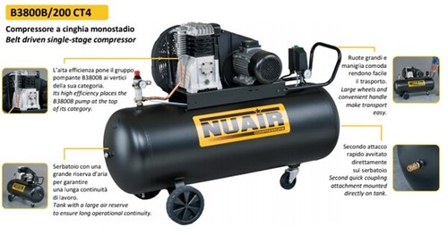 Compressore pistone trifase - compressore,