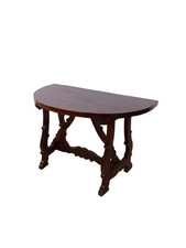 Console a mezzaluna fratinata