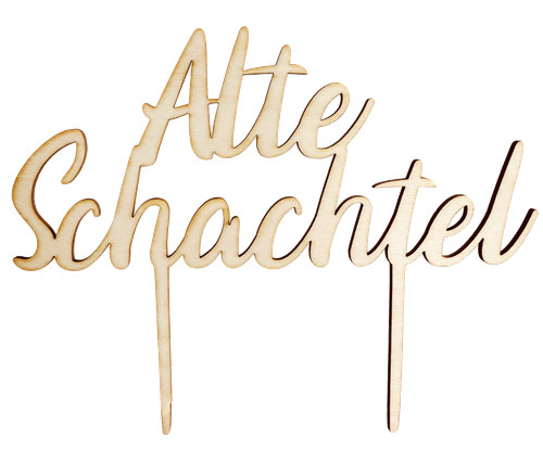 Caketopper vecchia scatola - vecchia,