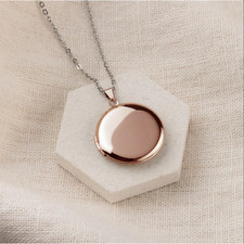 Collana medaglione foto tondo
