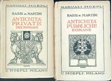 ANTICHITA' PUBBLICHE ROMANE 2 VV AA.VV. HOEPLI 1924 MANUALI HOEPLI