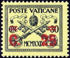 Vaticano - 1931 - soprastampato - nuovo (MNH) - Sassone n.14
