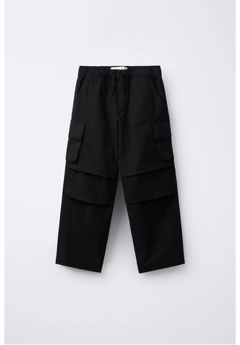 Pantalone cargo zara nero - cargo,