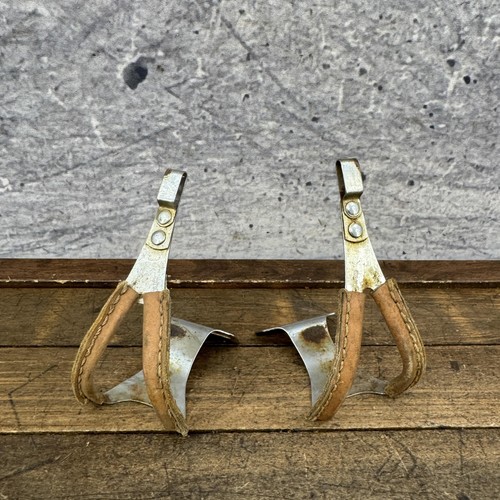 Coppia toe clips - toe, vintage