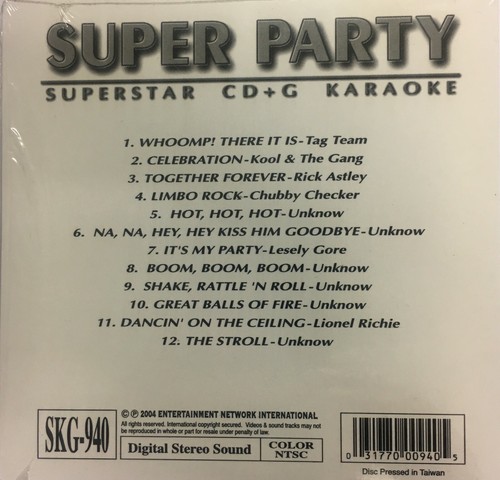 Superstar karaoke top - cd+g,
