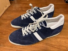 Sneakers D'ACQUASPARTA in pelle scamosciata blu italiana Made Italy 44 o 10,5