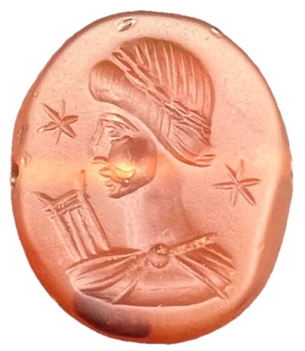 Antico sigillo corniola romano