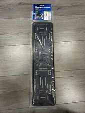 LAMPA - Porta targa posteriore auto in ABS nero 535x140 mm cod. 19906