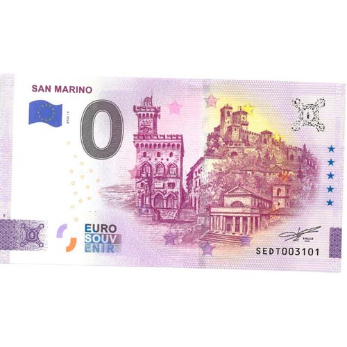 Zero euro souvenir - zero,