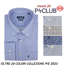 Camicia da Uomo 100 cotone manica lunga classica elegante taschino xxl xxxl m l