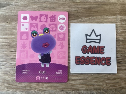 Carte amiibo animal - carte, crossing