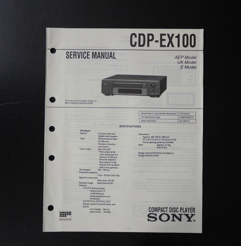 Original sony cdp - original, cdp-ex100