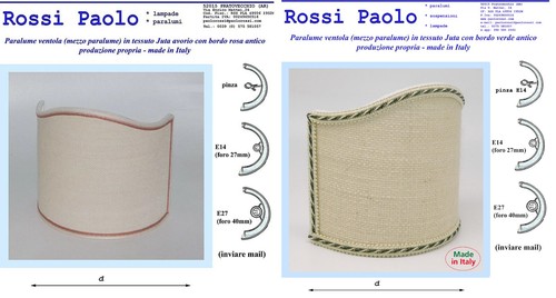 Paralume rustico ventola vela