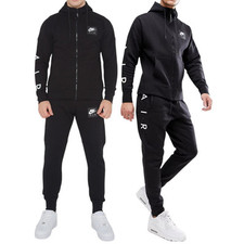 NIKE AIR 886044 tuta uomo pile felpa manica lunga felpa jogger palestra sport