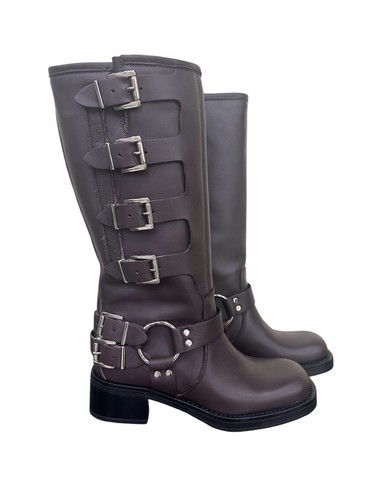 Stivali donna biker - stivali, pelle