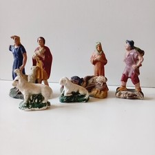 6 Statuine presepe vintage anni '40/'50 -  collezionismo 