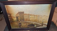Dipinto Ad Olio Su Tavola