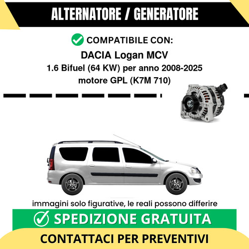 Alternatore dacia logan mcv - dacia,