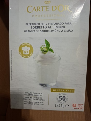 Sorbetto limone carte or - limone,