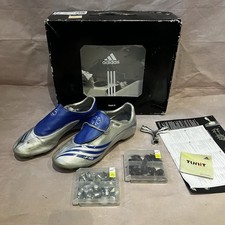 Adidas F50.7 Tunit FG SG HG blu argento taglia UK 10, complete di scatola originale