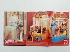 Inserto Pubblicità Pieghevole La Spider, La Casa, Il Cane Di Barbie Anni 80