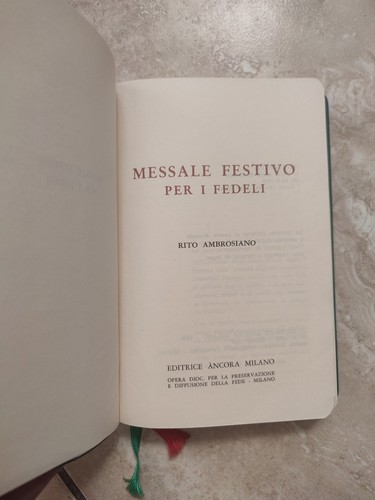 Messale festivo per fedeli - fedeli,