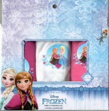 Tris slip mutandine bimba "DISNEY FROZEN" taglia  3/4 - 5/6 - 7/8 anni 