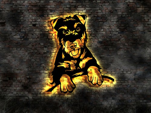 Terrier caccia tedesco 3d - da,