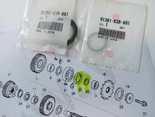 Kit paraolio anello pignone - kit, e