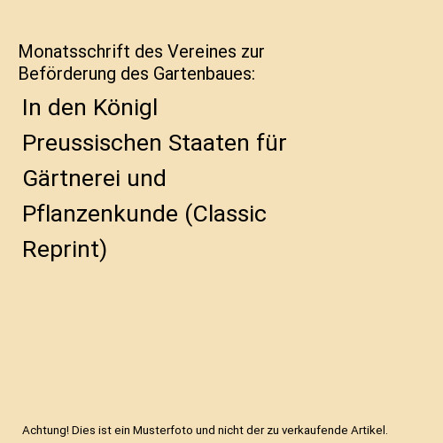 Monatsschrift des vereines zur - monatsschrift,