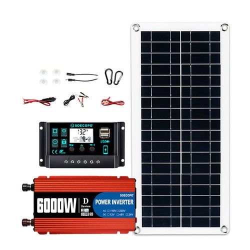 Kit pannello solare - 6000w, 100a