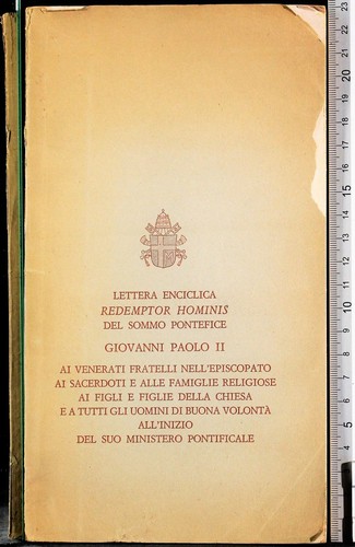 Lettera enciclica redemptor - enciclica,