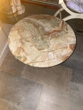 Tavolino Da Tè In Marmo E Onice 