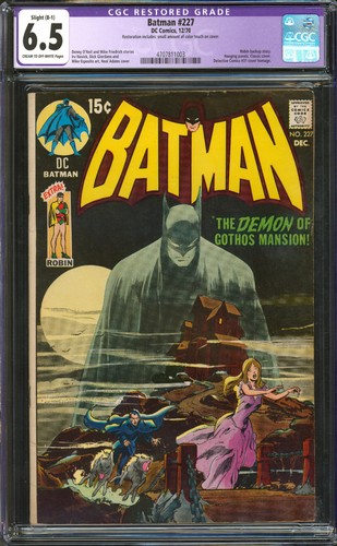 Batman 227 cgc 5 restaurato - batman, #227