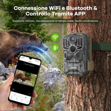 Fototrappola WIFI 4K 48MP con