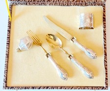 Set posate argento 800 manici