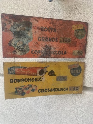 Insegna pubblicitaria vintage - pubblicitaria,