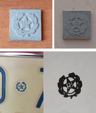 TIMBRO GOMMA LOGO TARGA AUTO