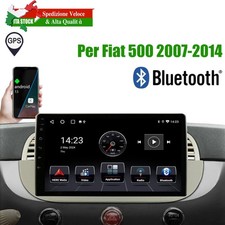 9" Autoradio touchscreen Bluetooth Per Fiat 500 2007-2014 GPS CarPlay Android