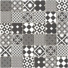 30x30 cementina nera mosaico - 30x30,